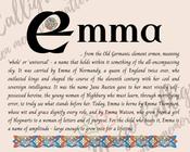 Emma - Celtic Name Print | Fine Art Print image