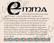 Emma - Celtic Name Print | Fine Art Print - 8x10" (20x25 cm) image