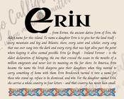 Erin - Celtic Name Print | Fine Art Print image