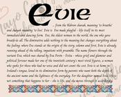 Evie - Celtic Name Print | Fine Art Print image