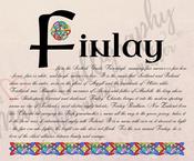 Finlay - Celtic Name Print | Digital Download image