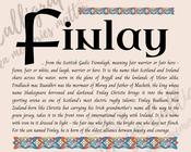 Finlay - Celtic Name Print | Fine Art Print