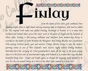 Finlay - Celtic Name Print | Digital Download