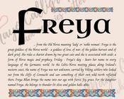 Freya - Celtic Name Print | Digital Download