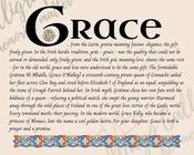 Grace - Celtic Name Print | Fine Art Print image