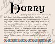 Harry - Celtic Name Print | Digital Download