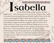 Isabella - Celtic Name Print | Fine Art Print image