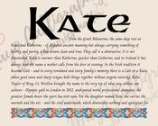 Kate - Celtic Name Print | Fine Art Print image