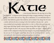 Katie - Celtic Name Print | Digital Download image