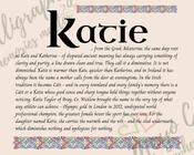 Katie - Celtic Name Print | Digital Download