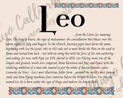 Leo - Celtic Name Print | Fine Art Print image