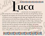 Luca - Celtic Name Print | Fine Art Print image