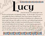 Lucy - Celtic Name Print | Fine Art Print image
