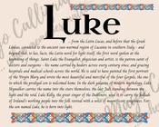 Luke - Celtic Name Print | Fine Art Print image