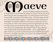 Maeve - Celtic Name Print | Fine Art Print