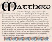 Matthew - Celtic Name Print | Fine Art Print image