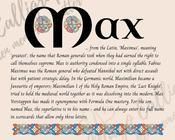 Max - Celtic Name Print | Fine Art Print image