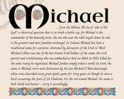 Michael - Celtic Name Print | Fine Art Print