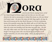Nora - Celtic Name Print | Digital Download