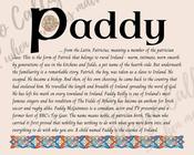 Paddy - Celtic Name Print | Digital Download
