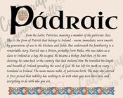 Pádraic - Celtic Name Print | Fine Art Print image