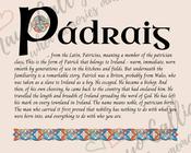 Pádraig - Celtic Name Print | Digital Download image