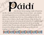 Páidí - Celtic Name Print | Fine Art Print image