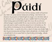 Páidí - Celtic Name Print | Fine Art Print