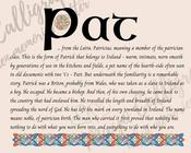 Pat - Celtic Name Print | Fine Art Print image