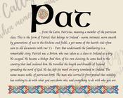 Pat - Celtic Name Print | Digital Download