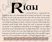 Rían - Celtic Name Print | Fine Art Print image