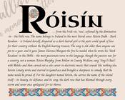 Róisín - Celtic Name Print | Fine Art Print image