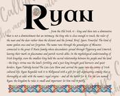Ryan - Celtic Name Print | Fine Art Print image