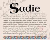 Sadie - Celtic Name Print | Fine Art Print image