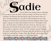 Sadie - Celtic Name Print | Fine Art Print