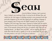 Sean - Celtic Name Print | Digital Download