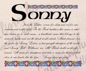 Sonny - Celtic Name Print | Digital Download image
