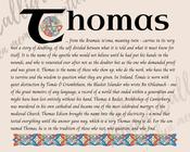Thomas - Celtic Name Print | Fine Art Print image