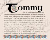 Tommy - Celtic Name Print | Digital Download
