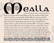 Mealla - Celtic Name Print | Digital Download