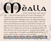 Mèalla - Celtic Name Print | Fine Art Print - 16x20" (40x50 cm) image