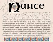 Nance - Celtic Name Print | Fine Art Print image