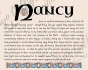 Nancy - Celtic Name Print | Fine Art Print image