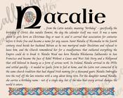 Natalie - Celtic Name Print | Fine Art Print