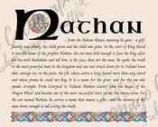 Nathan - Celtic Name Print | Fine Art Print - 16x20" (40x50 cm) image