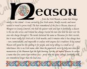 Neason - Celtic Name Print | Fine Art Print - 8x10" (20x25 cm) image