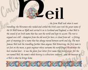 Neil - Celtic Name Print | Digital Download