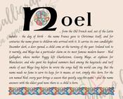 Noel - Celtic Name Print | Fine Art Print - 16x20" (40x50 cm)
