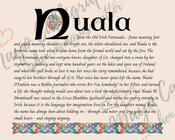 Nuala - Celtic Name Print | Fine Art Print - 16x20" (40x50 cm)