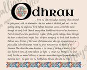 Odhran - Celtic Name Print | Digital Download